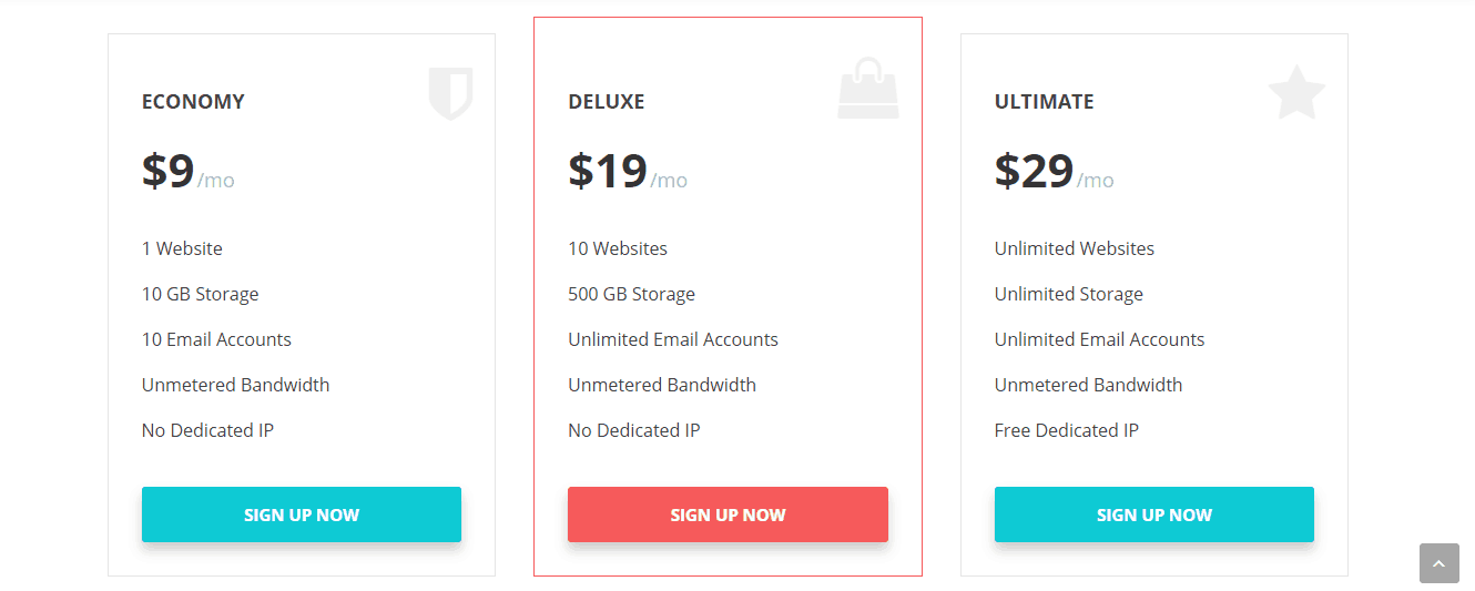greatwall pricing table widget