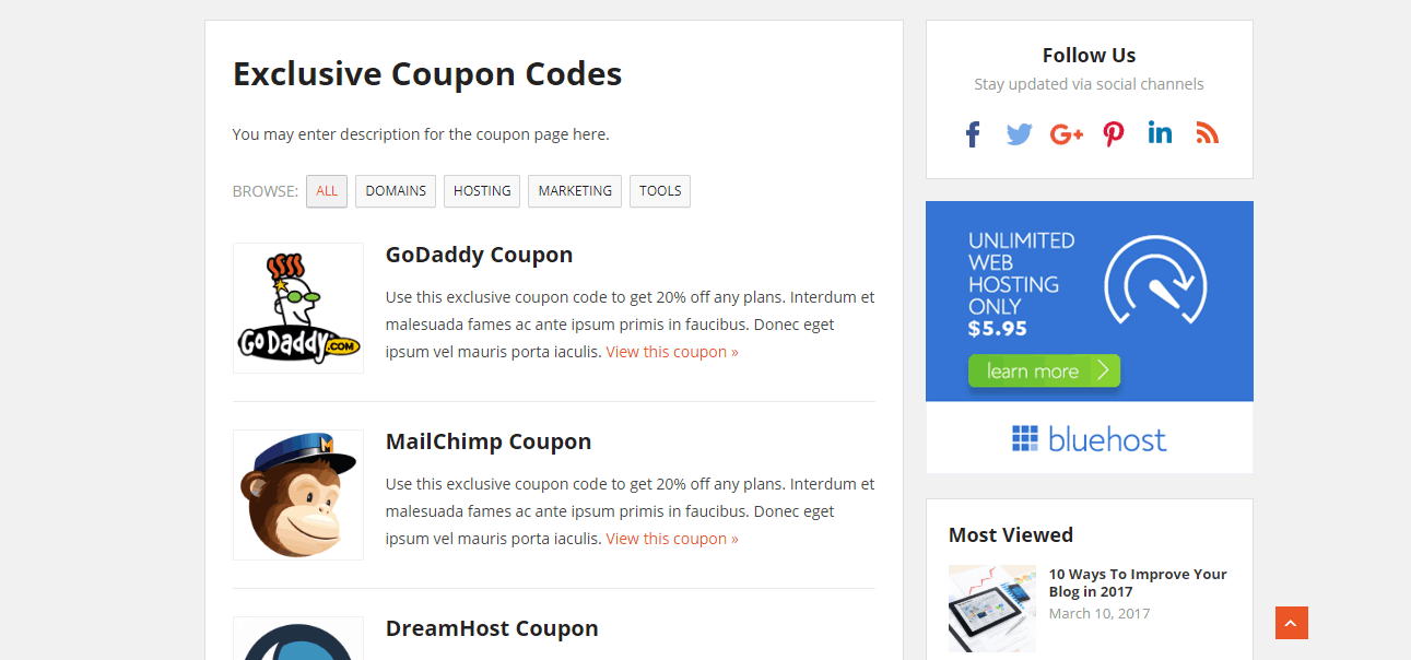 starter coupon system