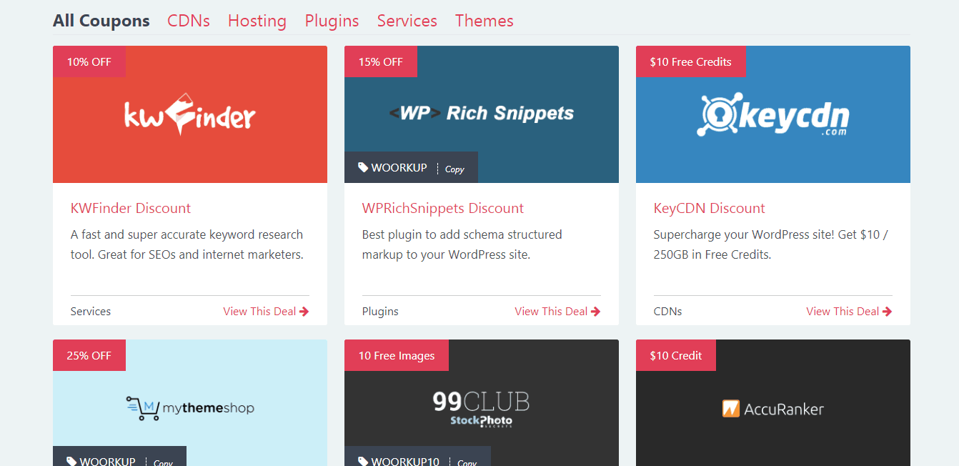 wp coupons archive page