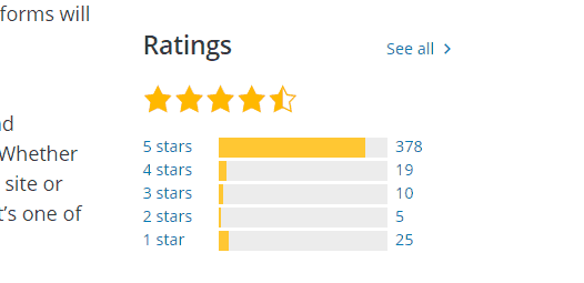 formidable forms star rating