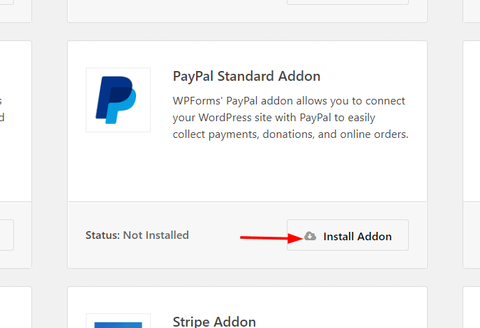 install paypal addon