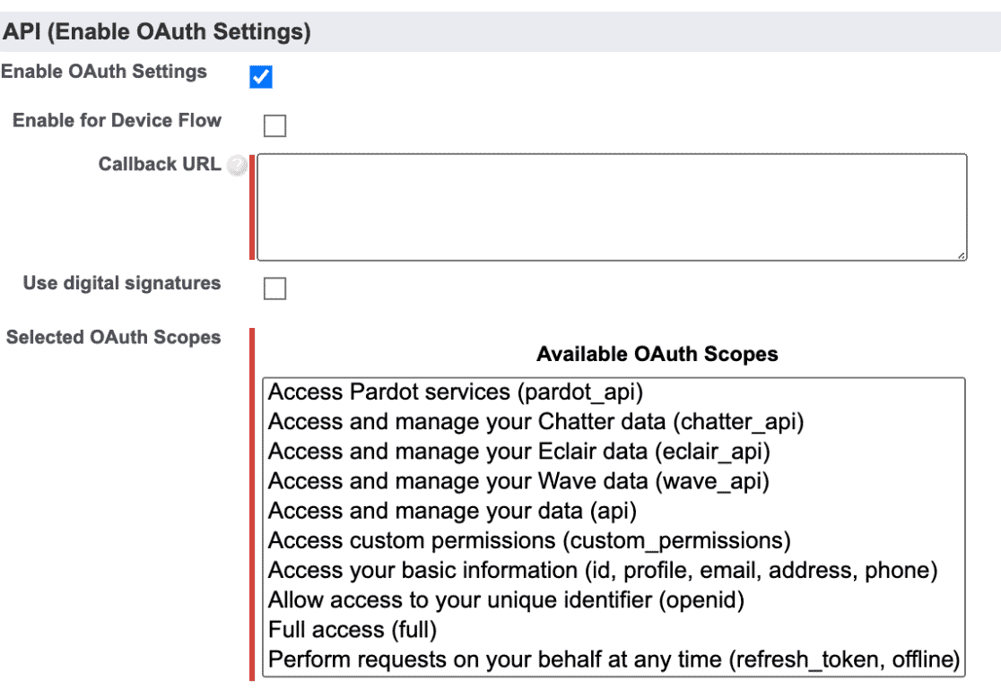 OAuth permissions