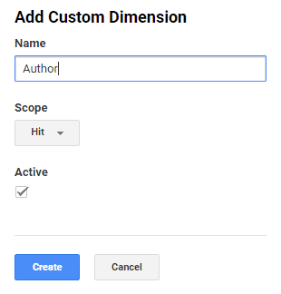add custom dimension